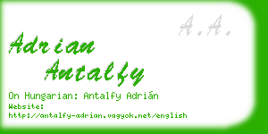 adrian antalfy business card